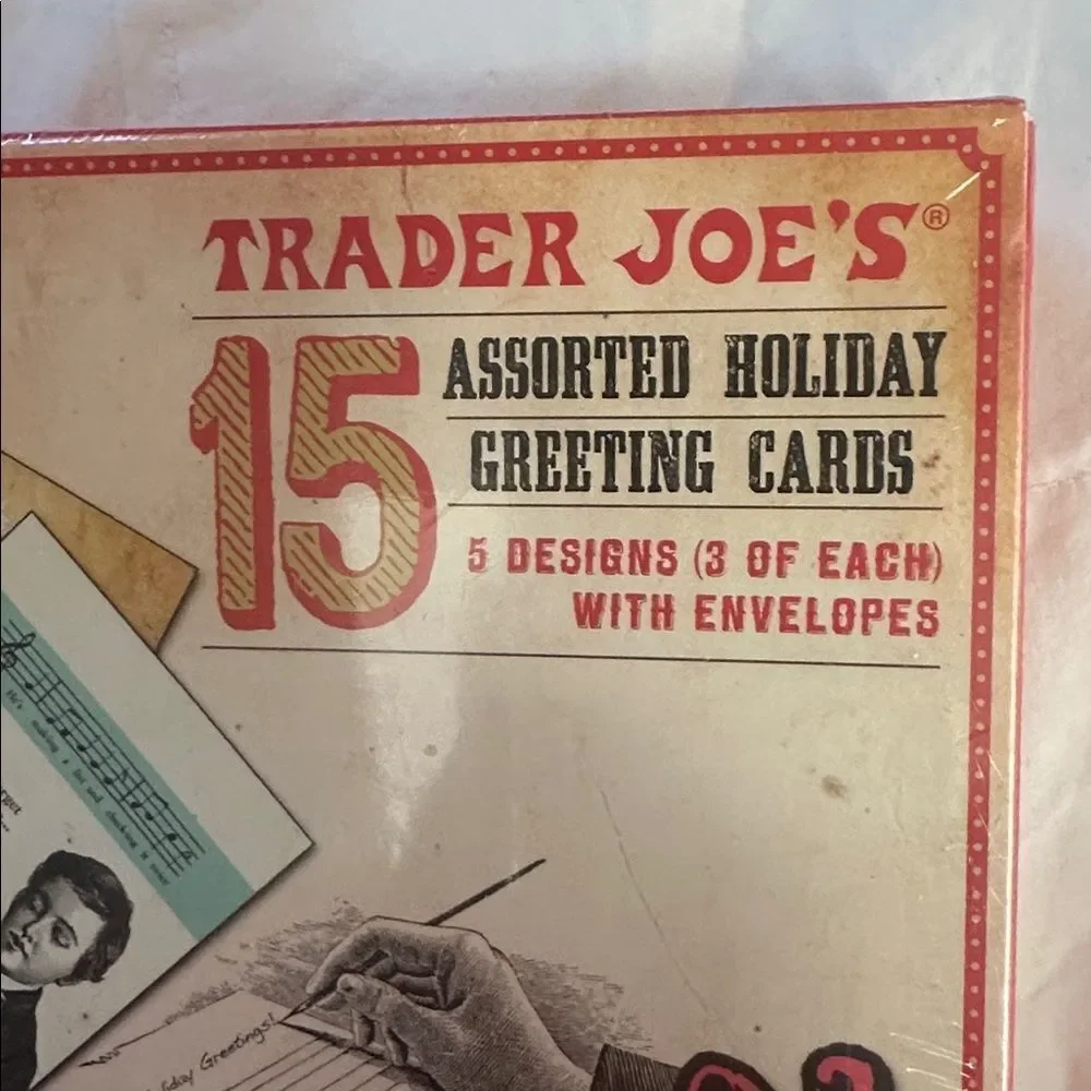 Trader Joe's Holiday Greeting Cards Set of 15